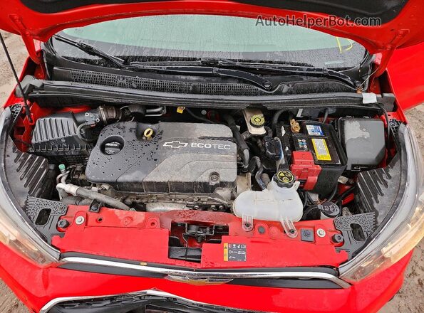 KL8CD6SA0GC637983 2016 CHEVROLET SPARK Red უკანა სალონის ხედი