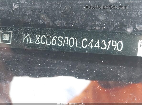 KL8CD6SA0LC443190 2020 CHEVROLET SPARK Red Engine compartment view
