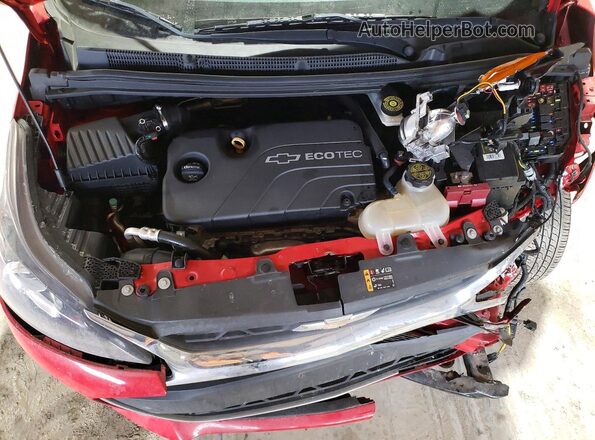 KL8CD6SA1MC742365 2021 CHEVROLET SPARK Red უკანა სალონის ხედი