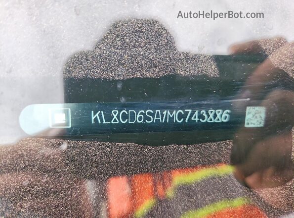 KL8CD6SA1MC743886 2021 CHEVROLET SPARK Red VIN կոդի պիտակի տեսք