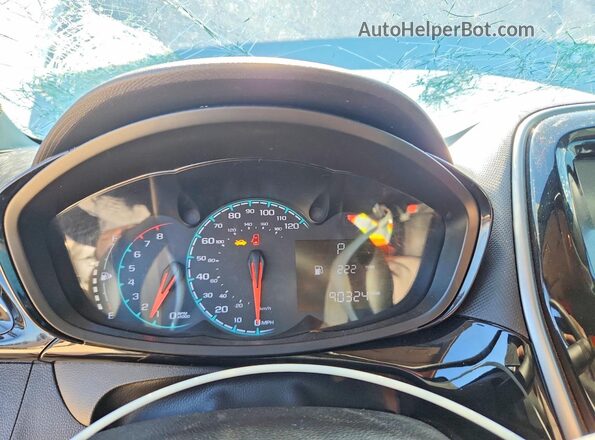 KL8CD6SA2HC838933 2017 CHEVROLET SPARK Серебряный Вид щитка приборов