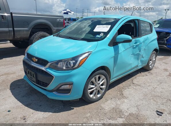 KL8CD6SA3MC703275 2021 CHEVROLET SPARK Light Blue Առջևի ձախ երեք քառորդ տեսարան