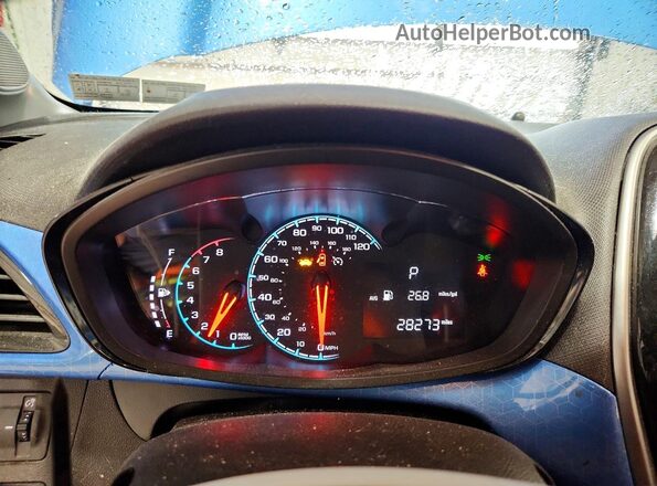 KL8CD6SA6JC461819 2018 CHEVROLET SPARK Blue Widok zestawu wskaźników