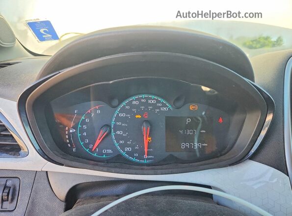 KL8CD6SA6JC471170 2018 CHEVROLET SPARK White Widok zestawu wskaźników