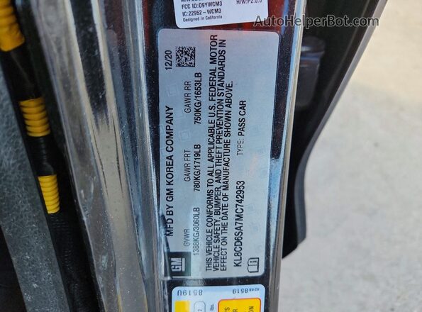 KL8CD6SA7MC742953 2021 CHEVROLET SPARK Black 
