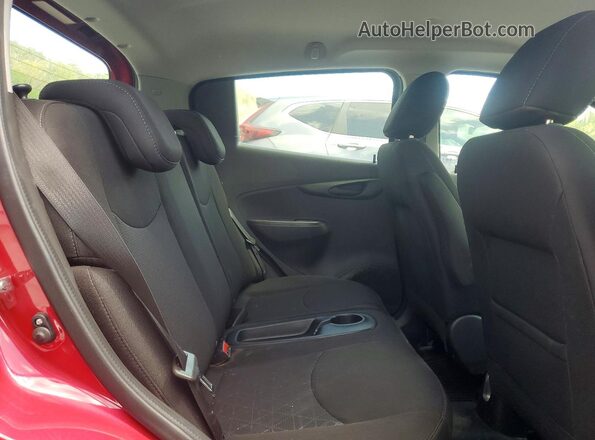 KL8CD6SA9KC797501 2019 CHEVROLET SPARK Red Vista de los asientos traseros