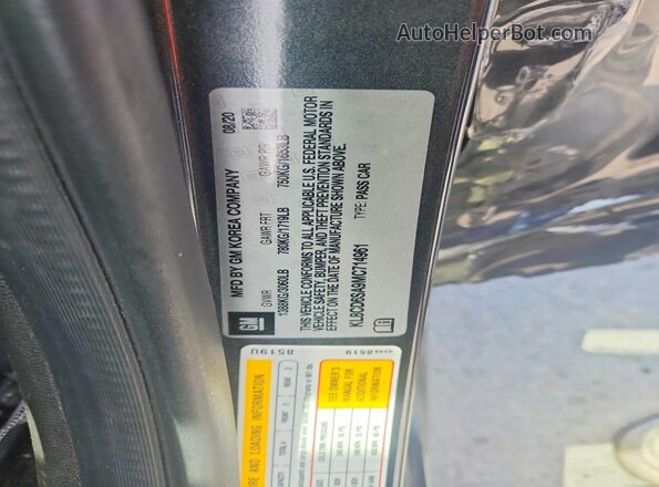 KL8CD6SA9MC714961 2021 CHEVROLET SPARK Gray Widok komory silnika