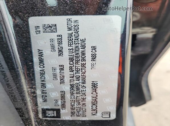KL8CD6SAXLC449661 2020 CHEVROLET SPARK Black Engine compartment view