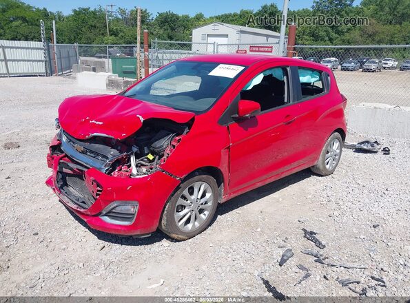 KL8CD6SAXMC712118 2021 CHEVROLET SPARK Red Առջևի ձախ երեք քառորդ տեսարան