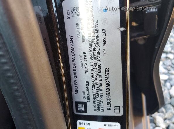 KL8CD6SAXMC745703 2021 CHEVROLET SPARK Black Շարժիչի բաժամունքի տեսք