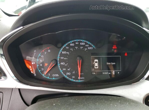 KL8CF6SA0HC840674 2017 CHEVROLET SPARK White Vista del cuadro de instrumentos
