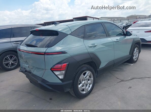 KM8HA3AB0RU072481 2024 HYUNDAI KONA Бирюзовый Задняя правая четверть