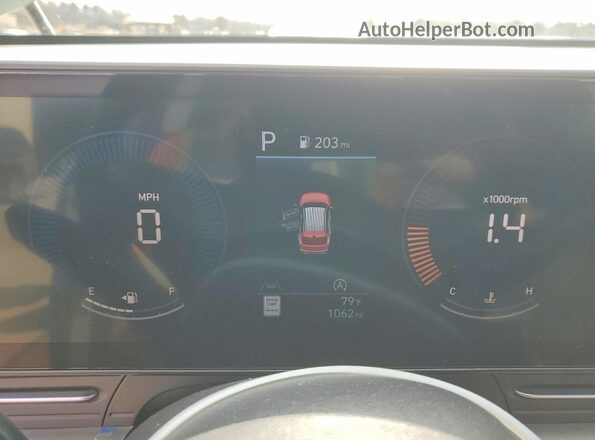 KM8HA3AB0TU378748 2026 HYUNDAI KONA Turquoise Vista del cuadro de instrumentos