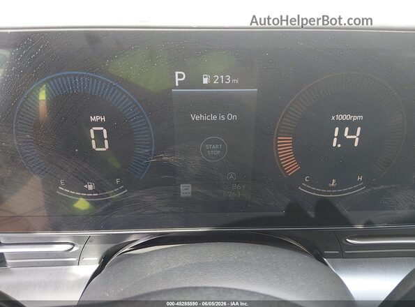 KM8HA3AB3SU272003 2025 HYUNDAI KONA Черный Вид задних сидений