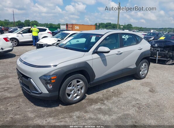 KM8HA3AB8RU137481 2024 HYUNDAI KONA Gray Առջևի ձախ երեք քառորդ տեսարան