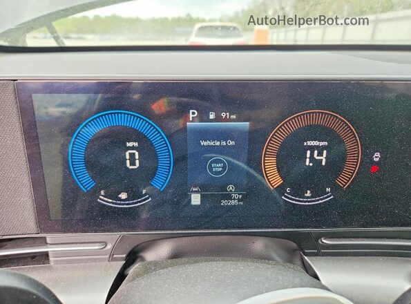 KM8HA3ABXTU365733 2026 HYUNDAI KONA Черный Вид щитка приборов