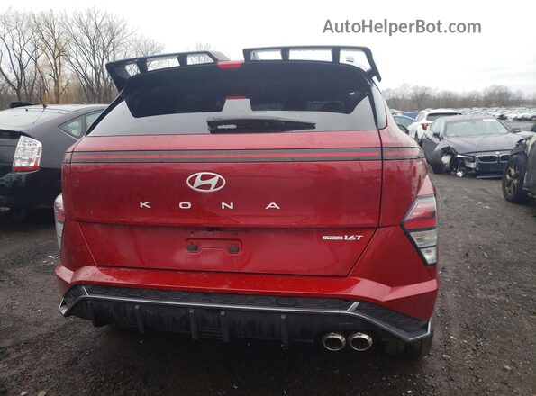 KM8HACA34RU072864 2024 HYUNDAI KONA Red Widok z tyłu
