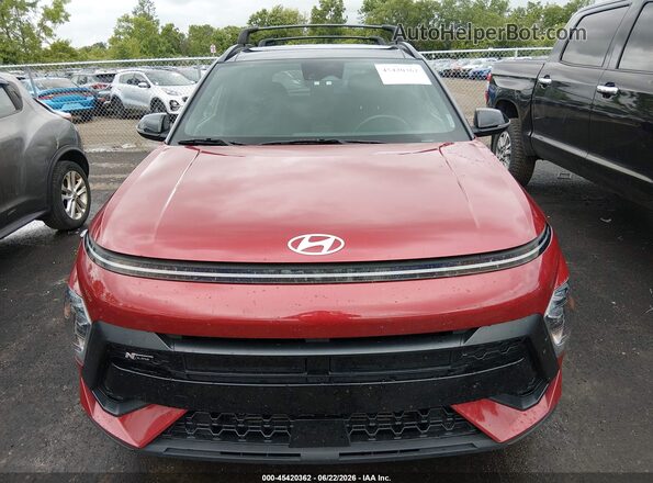 KM8HACA35RU094467 2024 HYUNDAI KONA Red Instrument cluster view