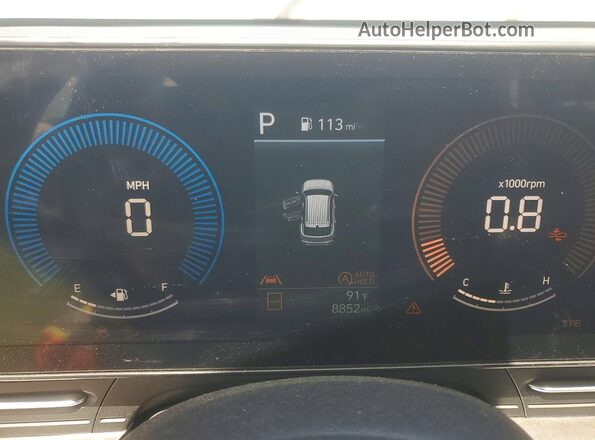 KM8HACAB1SU254034 2025 HYUNDAI KONA Зеленый Вид щитка приборов