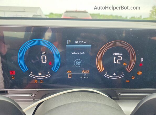 KM8HACAB8TU348493 2026 HYUNDAI KONA Черный Вид щитка приборов