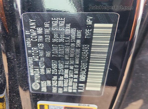 KM8HACAB8TU348493 2026 HYUNDAI KONA Черный Вид подкапотного пространства