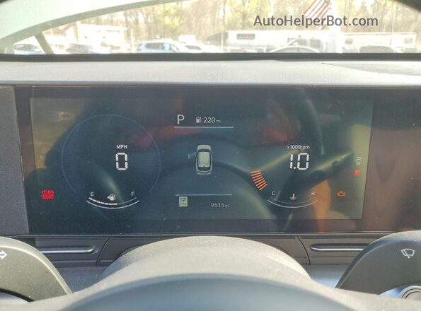 KM8HB3AB1RU085933 2024 HYUNDAI KONA Green Սարքավորումների վահանակի տեսք