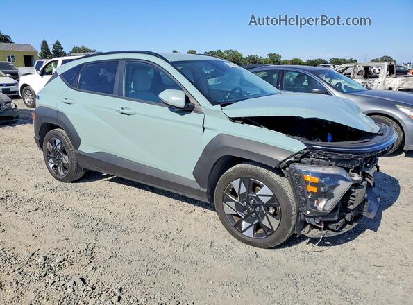 KM8HB3AB4SU214446 2025 HYUNDAI KONA Бирюзовый Передняя правая четверть