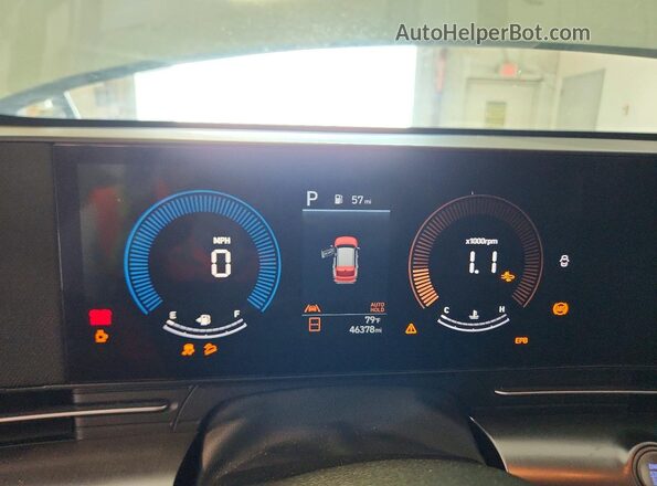 KM8HB3AB5RU182181 2024 HYUNDAI KONA Green Սարքավորումների վահանակի տեսք