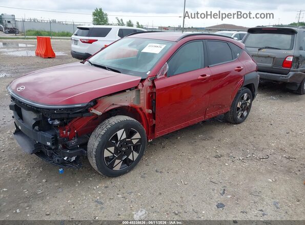 KM8HB3AB5SU272176 2025 HYUNDAI KONA Red Vista tres cuartos delantera izquierda