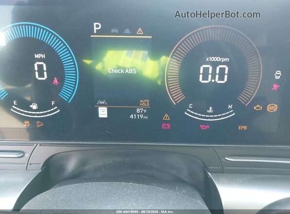 KM8HB3ABXSU325597 2025 HYUNDAI KONA Teal Rear seats view