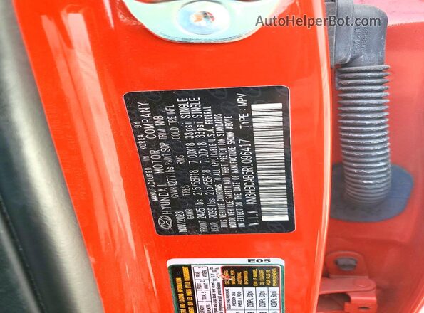 KM8HBCAB5RU096417 2024 HYUNDAI KONA Orange Вид наклейки з VIN-кодом