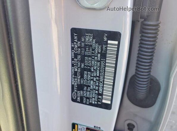 KM8HBCAB6SU339951 2025 HYUNDAI KONA Gray VIN sticker view