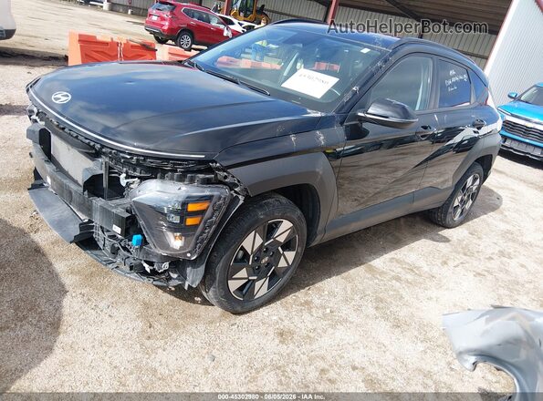 KM8HBCAB7RU090926 2024 HYUNDAI KONA Черный Передняя левая четверть