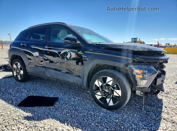 KM8HBCAB7RU159355 2024 HYUNDAI KONA Black Przód prawy
