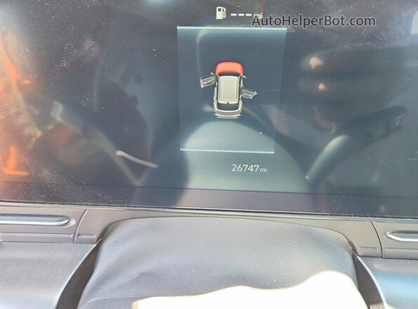 KM8HBCAB7RU159355 2024 HYUNDAI KONA Black Widok zestawu wskaźników