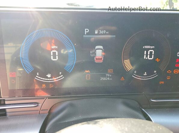 KM8HBCAB9RU087414 2024 HYUNDAI KONA Gray 