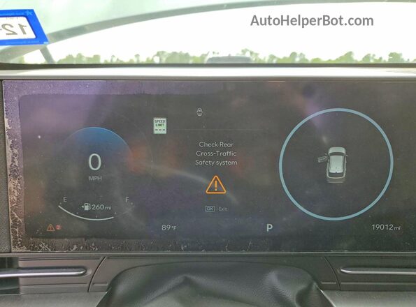 KM8HC3AB5SU214839 2025 HYUNDAI KONA Turquoise Instrument cluster view