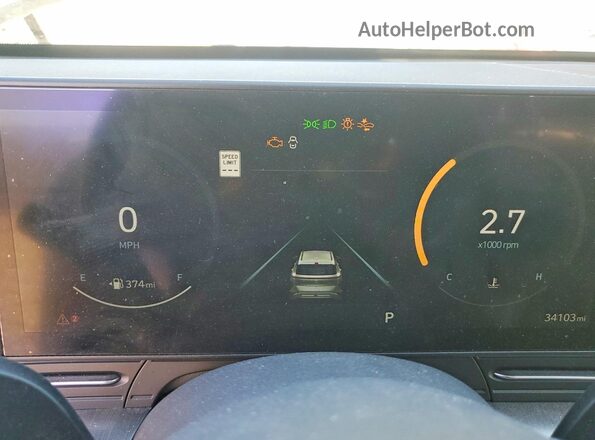 KM8HC3AB6RU078795 2024 HYUNDAI KONA Green Vista del cuadro de instrumentos