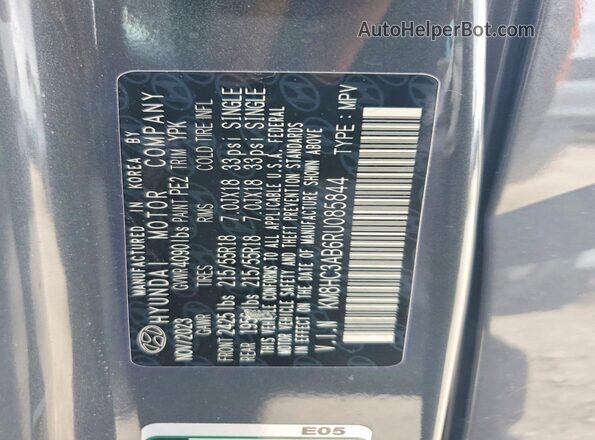 KM8HC3AB6RU085844 2024 HYUNDAI KONA Charcoal Widok wnętrza 360 stopni
