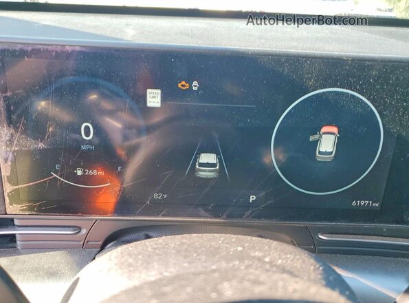 KM8HC3AB6RU104425 2024 HYUNDAI KONA Gray Widok zestawu wskaźników