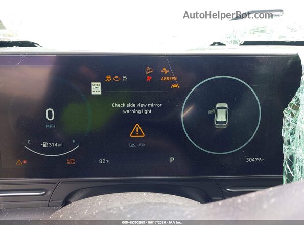 KM8HCCAB8RU102739 2024 HYUNDAI KONA Gray Вид задніх сидінь