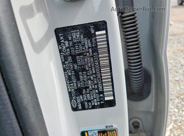 KM8HCCABXRU046318 2024 HYUNDAI KONA Gray Widok wnętrza 360 stopni