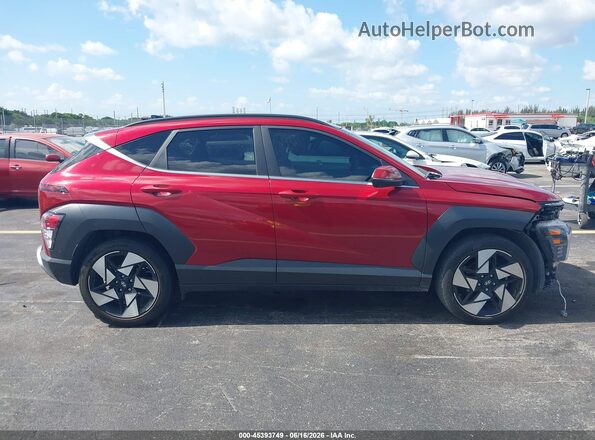 KM8HE3A39RU093200 2024 HYUNDAI KONA Red Rear interior view