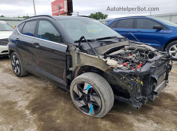 KM8HE3A3XRU028596 2024 HYUNDAI KONA Black წინა მარჯვენა