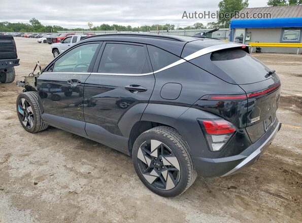 KM8HE3A3XRU028596 2024 HYUNDAI KONA Black უკანა მარცხენა