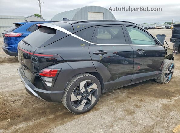 KM8HE3A3XRU028596 2024 HYUNDAI KONA Black უკანა მარჯვენა