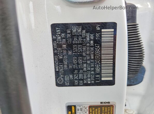 KM8HECA31RU064547 2024 HYUNDAI KONA White Շարժիչի բաժամունքի տեսք