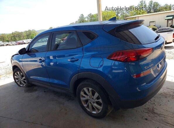 KM8J23A40KU079016 2019 HYUNDAI TUCSON Blue Հետևի ձախ