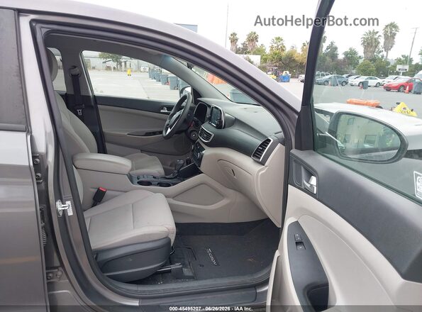 KM8J23A40LU261672 2020 HYUNDAI TUCSON Gray წინა სალონის ხედი