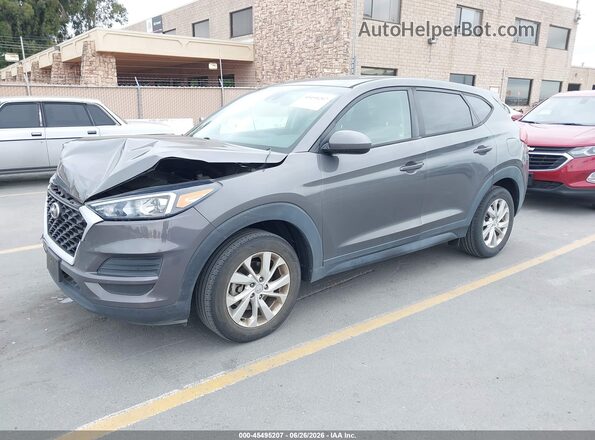 KM8J23A40LU261672 2020 HYUNDAI TUCSON Gray წინა მარცხენა ხედი სამი მეოთხედიდან